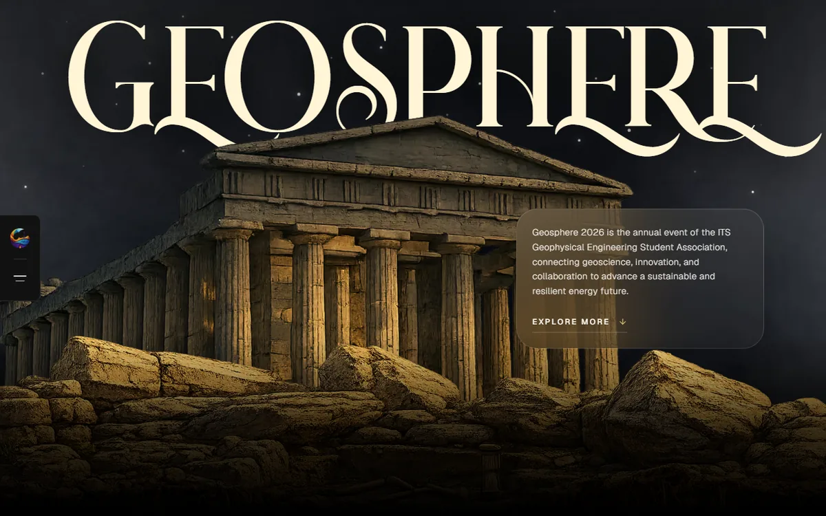 Geosphere 2026 website screenshot